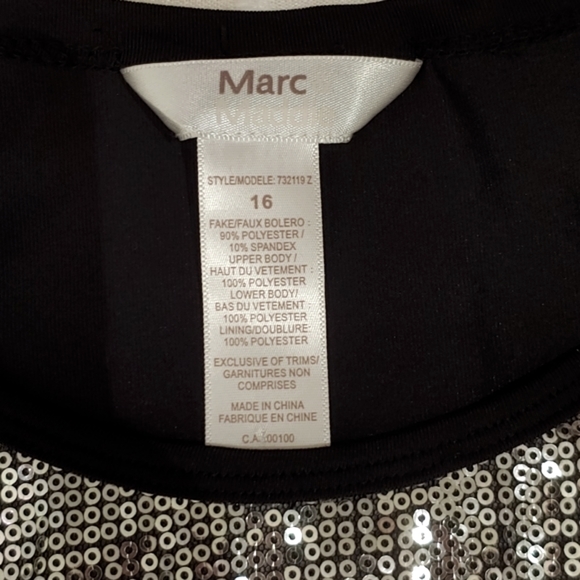 Marc & Maddie Long Sleeve Faux Bolero Girls Top Size 16 - Picture 6 of 6